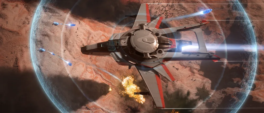 Anvil Hornet Tracker scanning ship